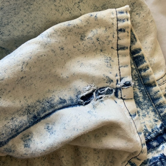 Vintage Acid Wash Jean Shorts 80s 14 34 high rise - Picture 5 of 5